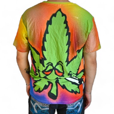 T-Shirt Cannabis Çok Renkli
