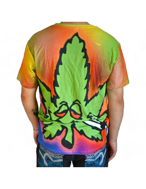 T-Shirt Cannabis Çok Renkli