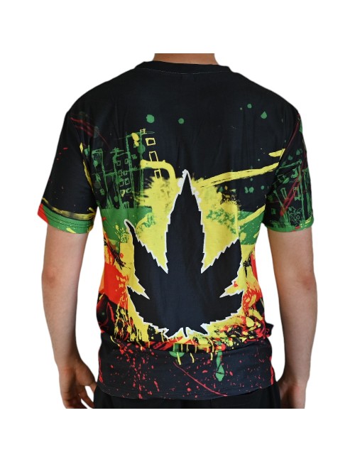 T-Shirt Cannabis Rasta Boyama