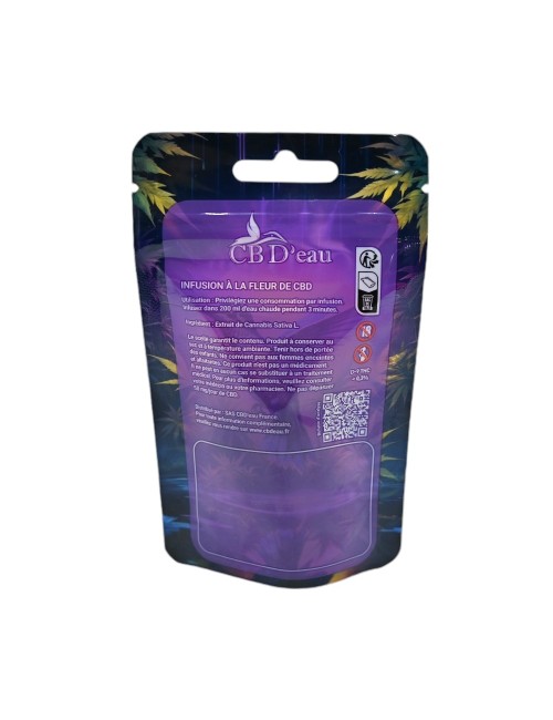 Satz von 100 CBD'eau-Beuteln 140x85x50mm