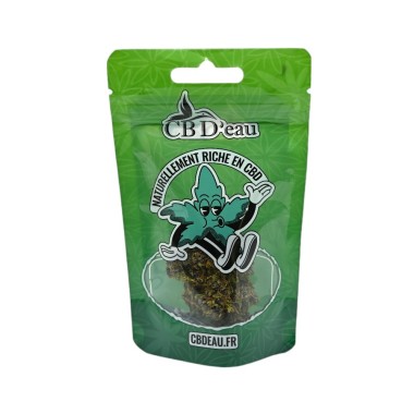 Satz von 100 grünen CBD'eau-Beuteln 140x85x50mm