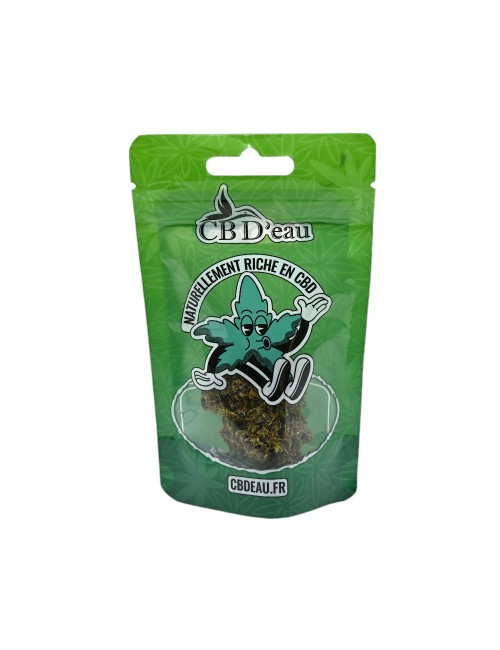 Satz von 100 grünen CBD'eau-Beuteln 140x85x50mm