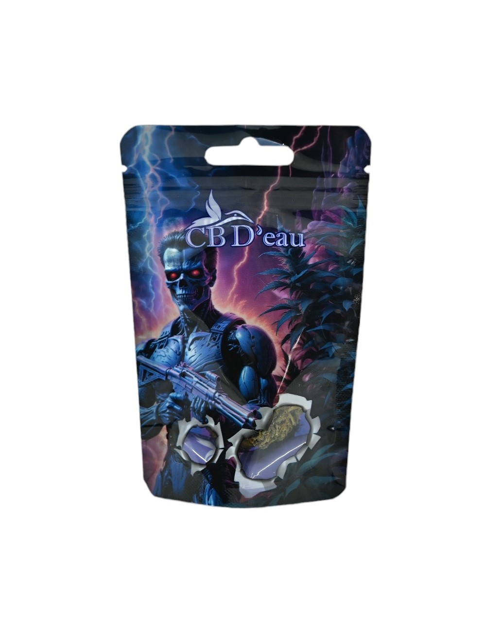 Set von 100 Terminator CBD'eau-Beuteln 140x85x50mm