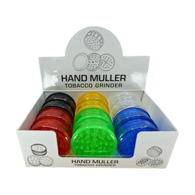 12'li Set Şeffaf PVC Öğütücü 6cm