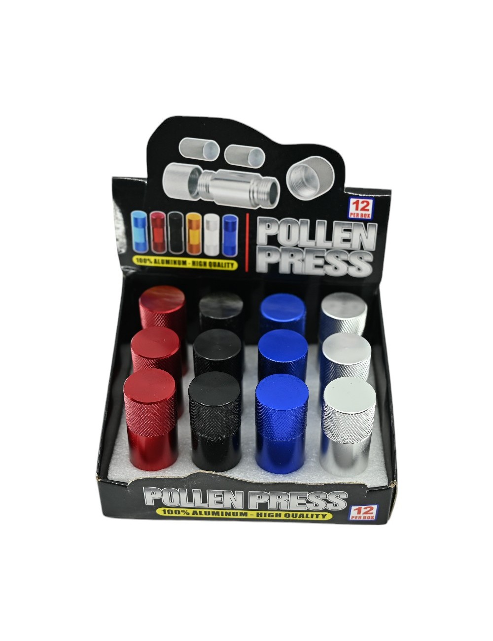 Satz von 12 Aluminium-Pollenpressern
