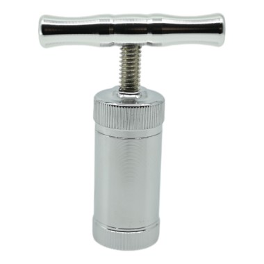 Gümüş Renkli Çinko Polen Presi - 2,8 cm Silindir