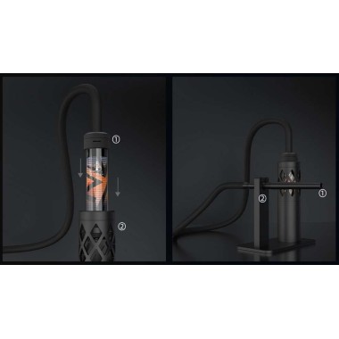 E-Shisha Tutucu Dock Hookah Air Mavi