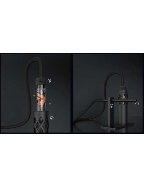 E-Shisha Tutucu Dock Hookah Air Mavi