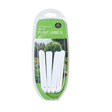 Beyaz Bitki Etiketleri 10cm 25'li Set