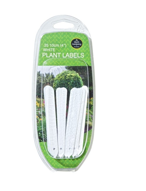 Beyaz Bitki Etiketleri 10cm 25'li Set