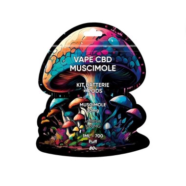 Starter-Kit CBD-Vape Muscimol Amnesia Akku + Pod