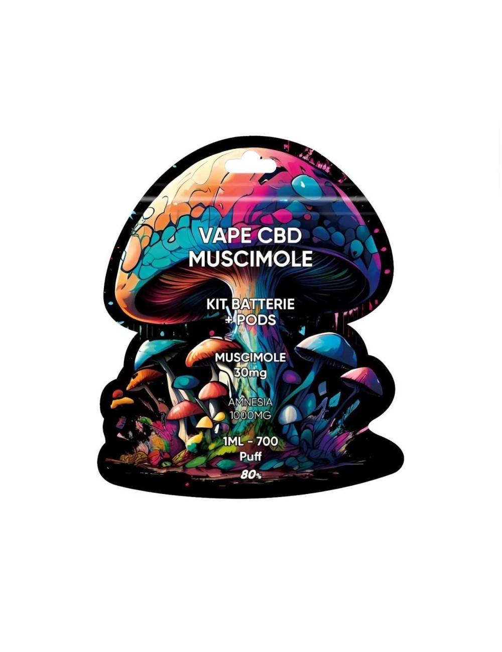 Starter-Kit CBD-Vape Muscimol Amnesia Akku + Pod