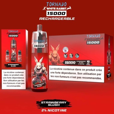 Puff WHITE RABBIT x TORNADO 15000 Çilek Slush