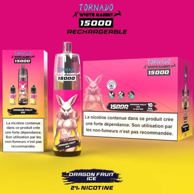 Puff WHITE RABBIT x TORNADO 15000 Ejdermeyvesi-Buz