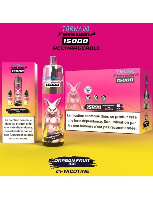 Puff WHITE RABBIT x TORNADO 15000 Ejdermeyvesi-Buz