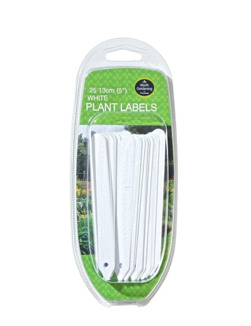 Beyaz Bitki Etiketleri 13cm 25'li Set