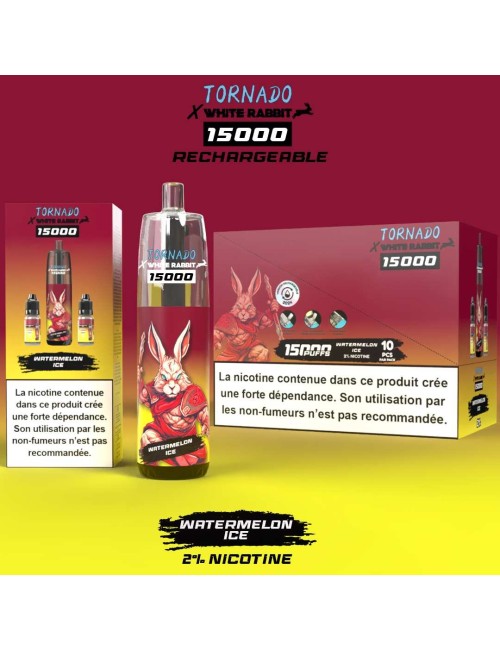 Puff WHITE RABBIT x TORNADO 15000 Karpuz Buzlu