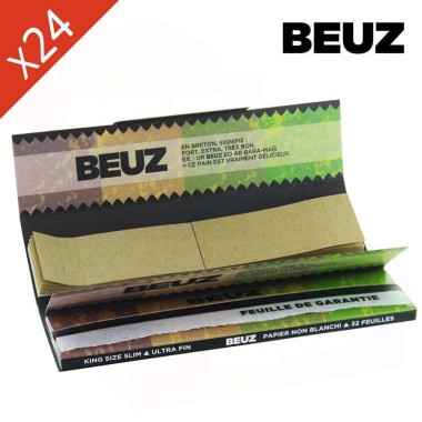 24 Adet Beuz Brown Slim King Size Sigara Kağıdı + Filtre Paketi