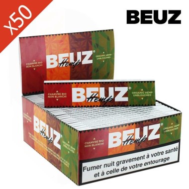 Schachtel mit 50 Beuz Bio-Hanf-Blättchen King Size