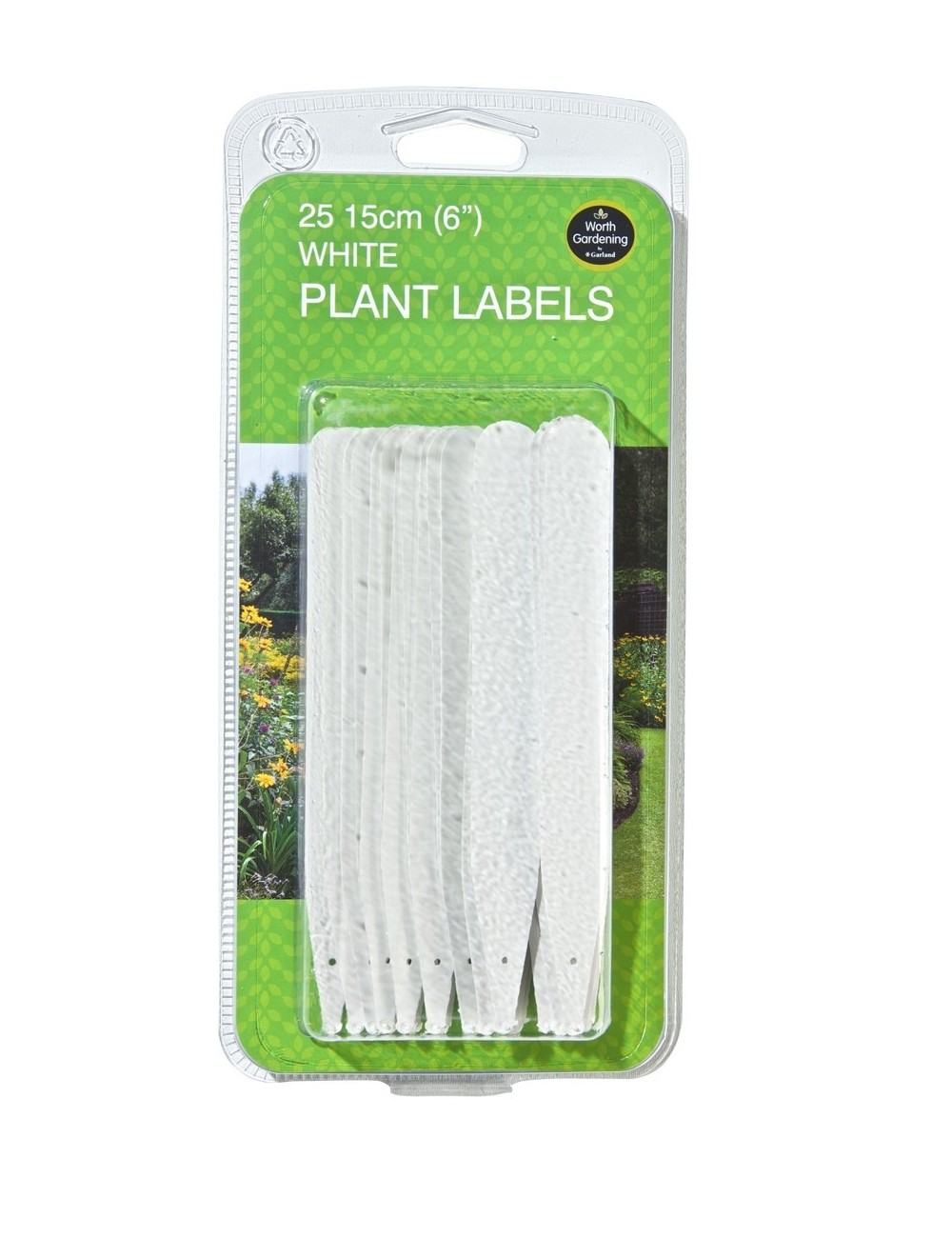 Beyaz Bitki Etiketleri 15cm 25'li Set