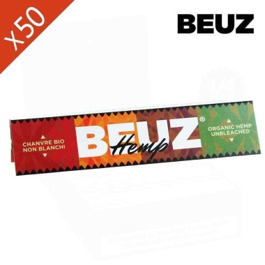 Schachtel mit 50 Beuz Bio-Hanf-Blättchen King Size