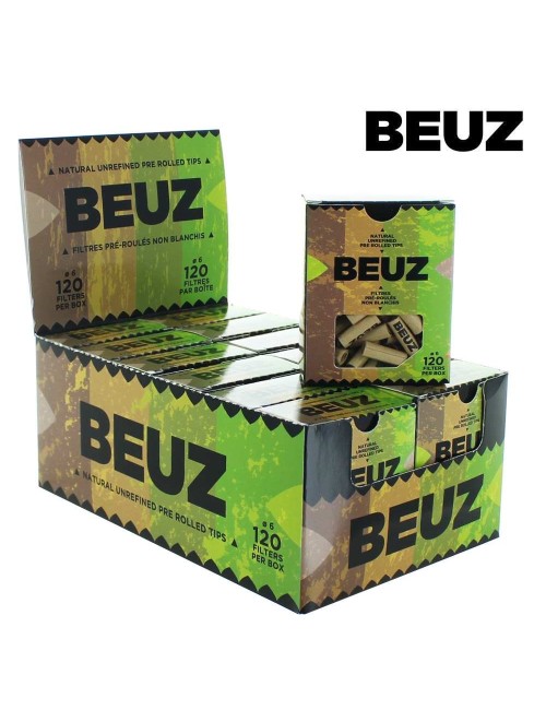 12 Kutu Beuz Karton Filtre önceden yuvarlanmış filtreler (120 Filtre/Kutu)