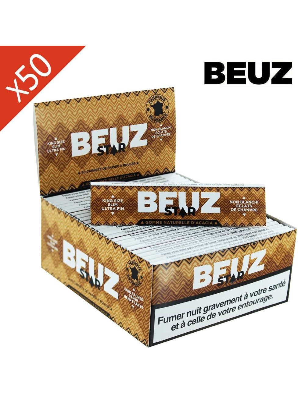 Beuz Star Slim Ağartılmamış Sigara Kağıdı