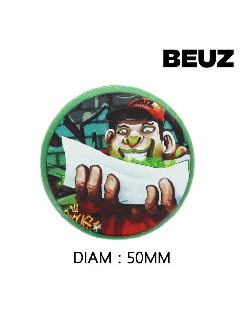 12 adet biyolojik olarak parçalanabilir yeşil kenevir grinder içeren kutu Rolling 50mm