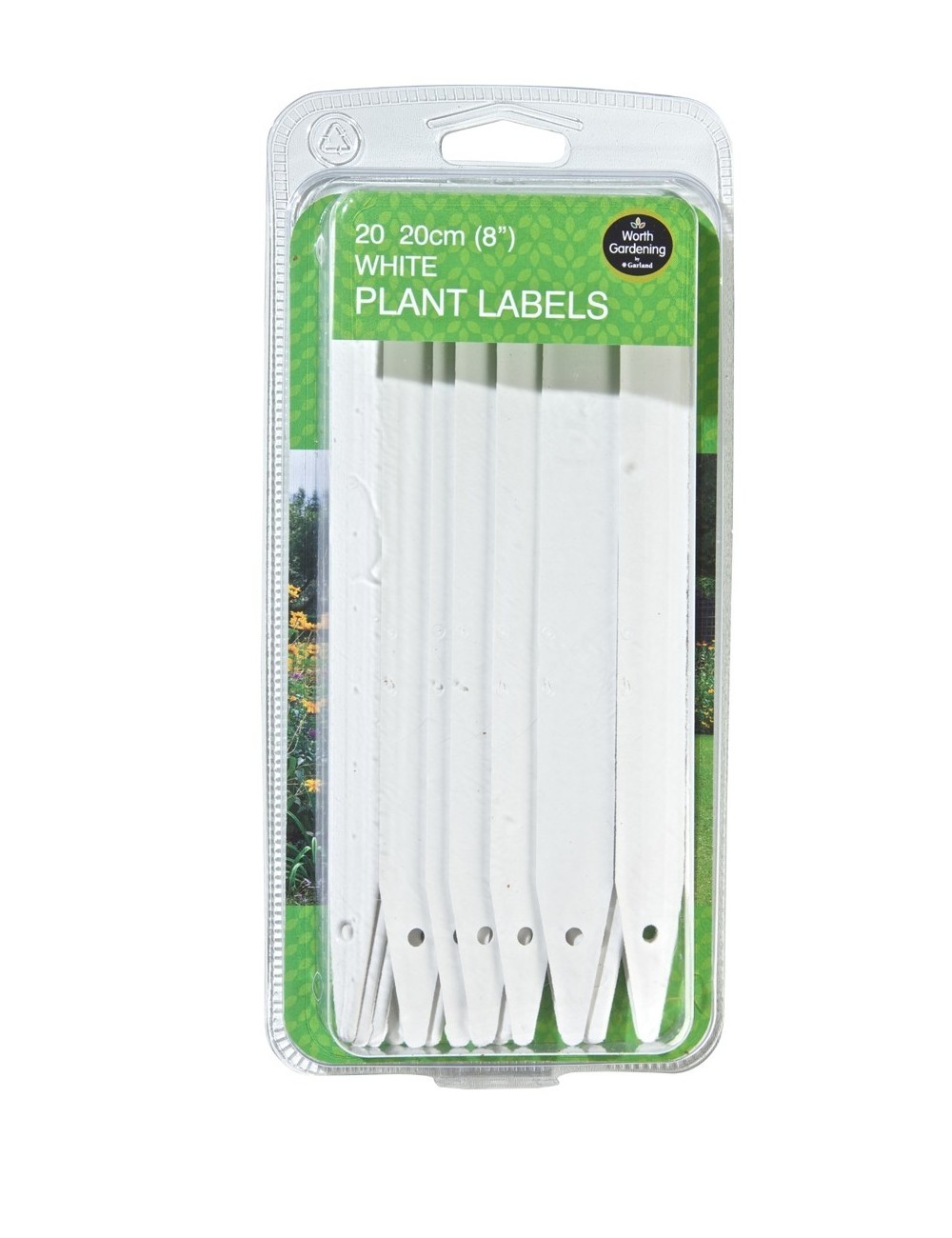 Beyaz Bitki Etiketleri 20cm 20'li Set