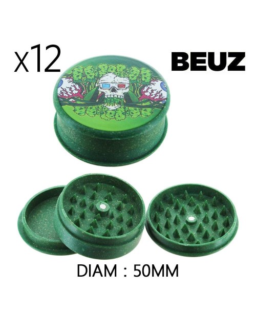 12'li Kenevir Öğütücü Kutusu Beuz Skeleton Yeşil