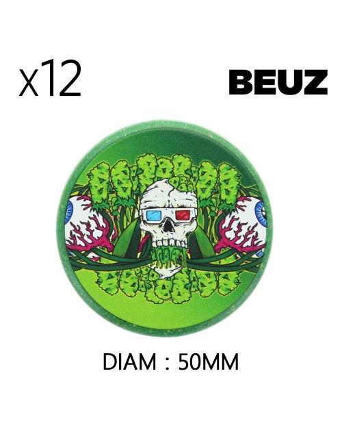 12'li Kenevir Öğütücü Kutusu Beuz Skeleton Yeşil