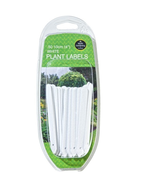 Beyaz Bitki Etiketleri 10cm 50'li Set