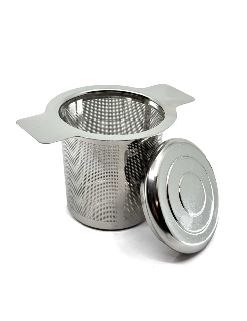 Kapaklı Paslanmaz Çelik Çay Süzgeci