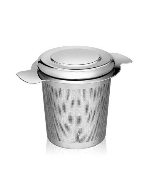 Kapaklı Paslanmaz Çelik Çay Süzgeci