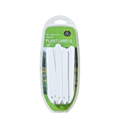 Beyaz Bitki Etiketleri 13cm 50'li Set