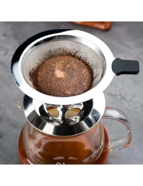 Paslanmaz Çelik Çay Süzgeci ve Altlıklı