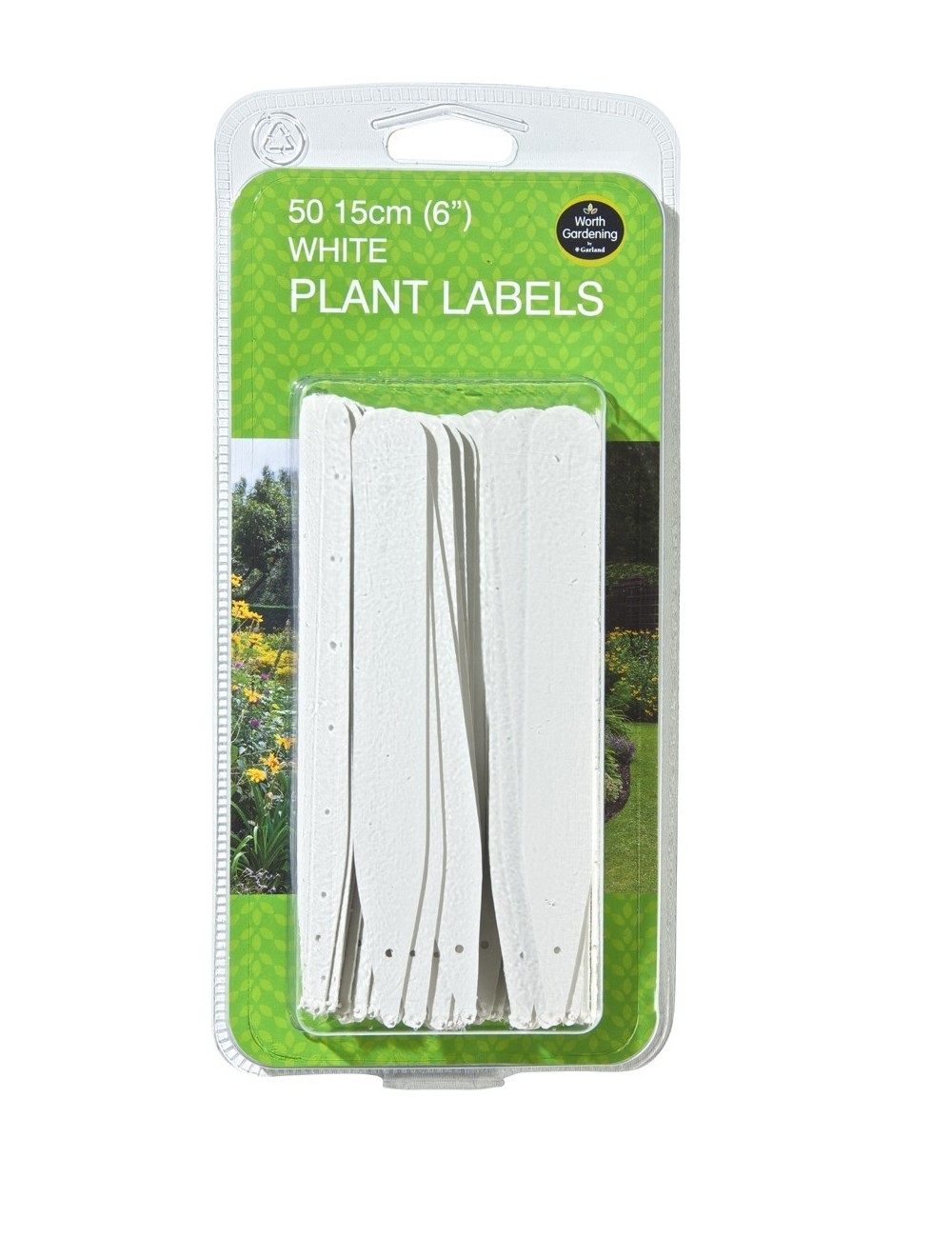 Beyaz Bitki Etiketleri 15cm 50'li Set