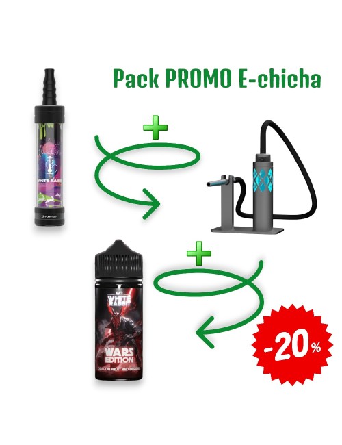 E-Shisha Seti White Rabbit Air Gun Metal