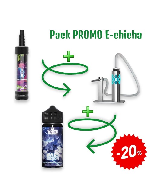 E-Shisha Seti White Rabbit Air Fırçalanmış Metal