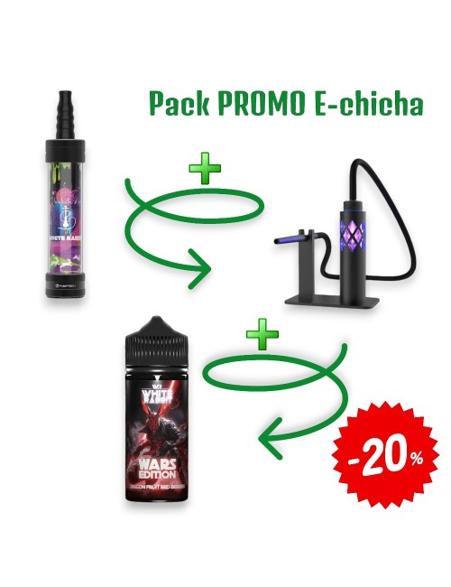 E-Shisha Seti White Rabbit Air Siyah