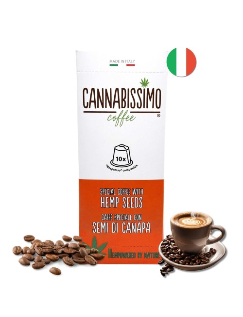 Kenevir Tohumu Kahvesi Cannabissimo - 10 Kapsül