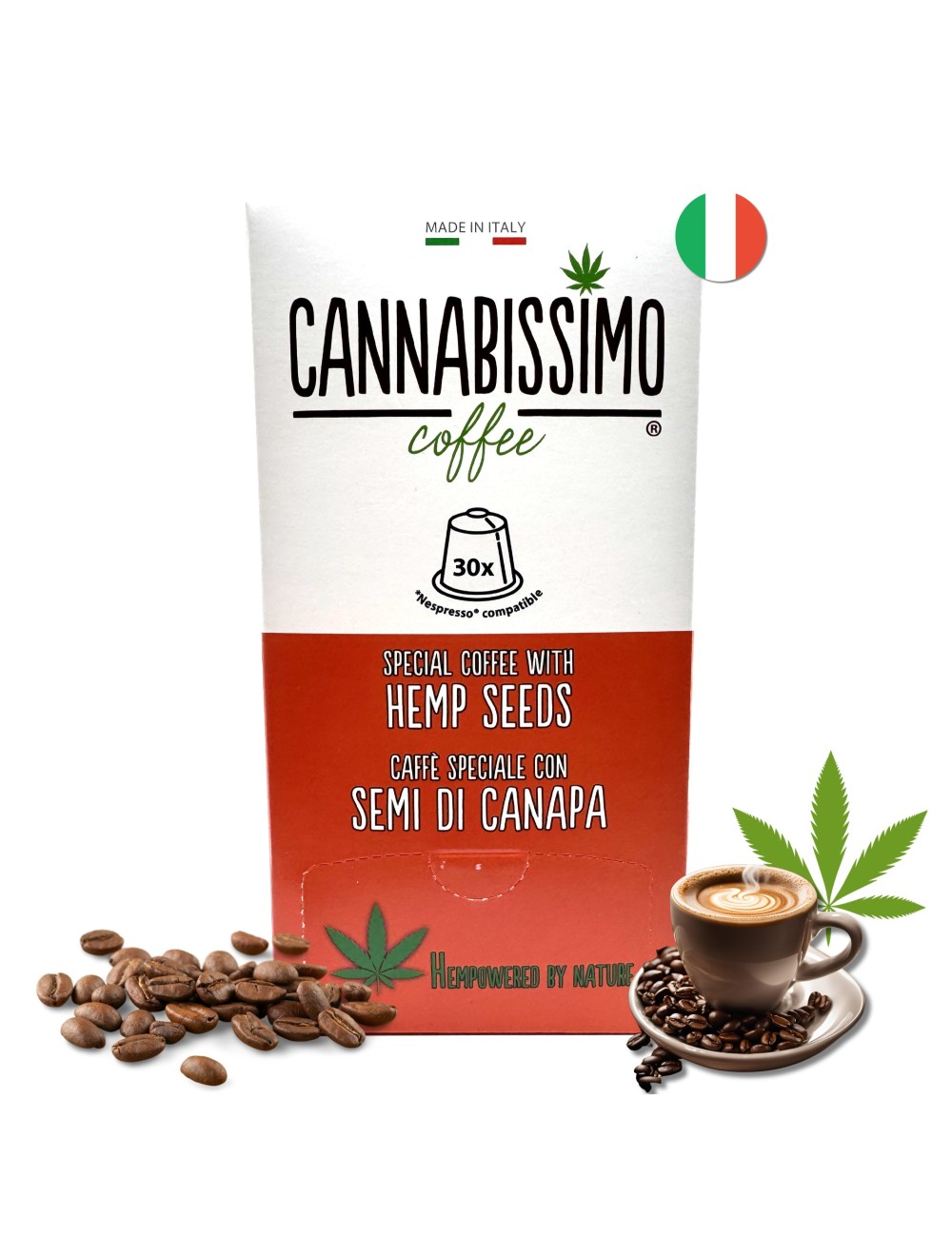 Kenevir Tohumlu Kahve Cannabissimo - 30 Kapsül