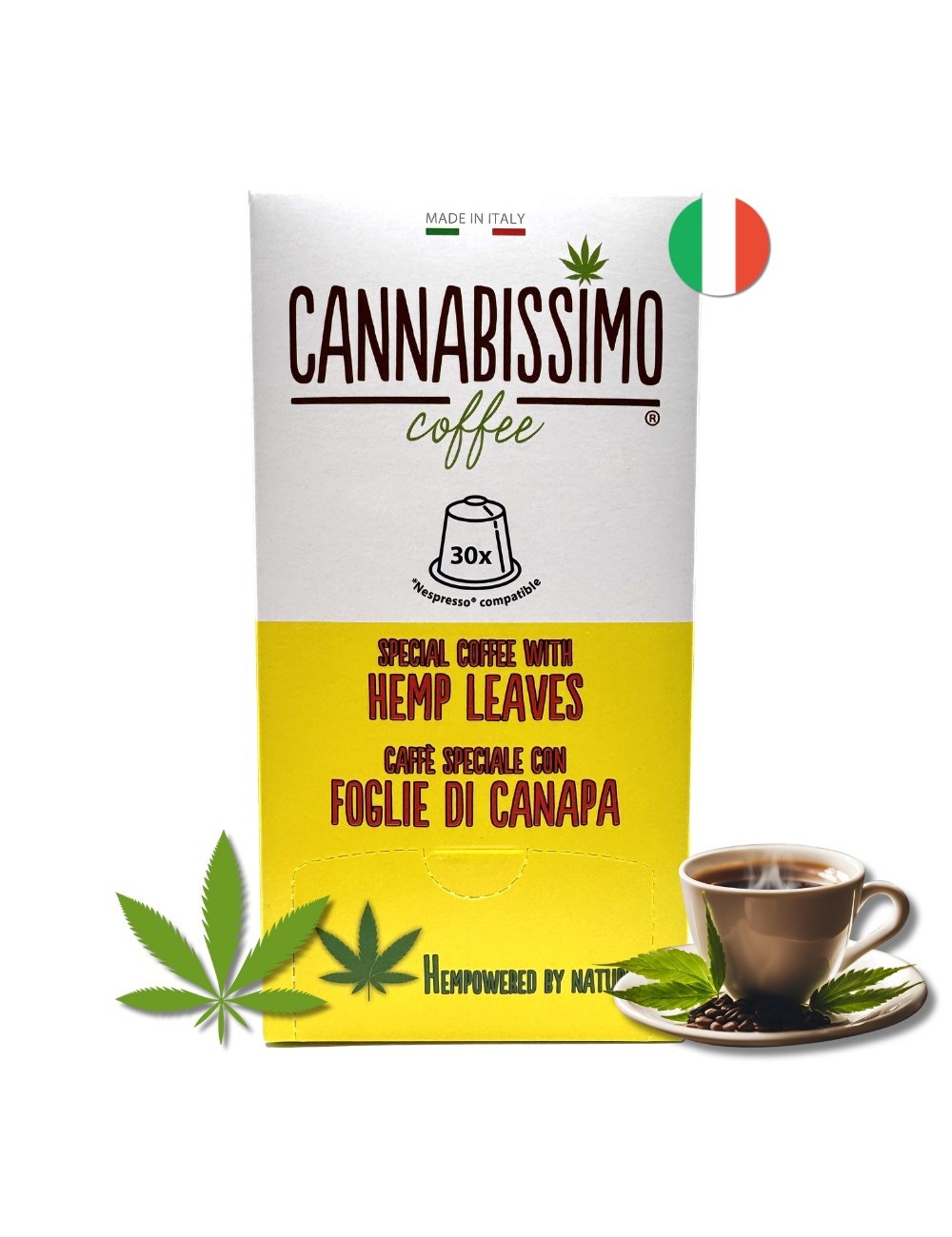 Kenevir Yapraklı Kahve Cannabissimo - 30 Kapsül