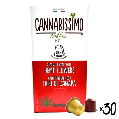Cannabissimo Kenevir Çiçekli Kahve - 30 Kapsül