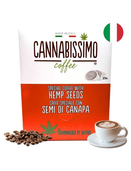 Kenevir Tohumu Kahve Kapsülleri Cannabissimo - 25 Kapsül