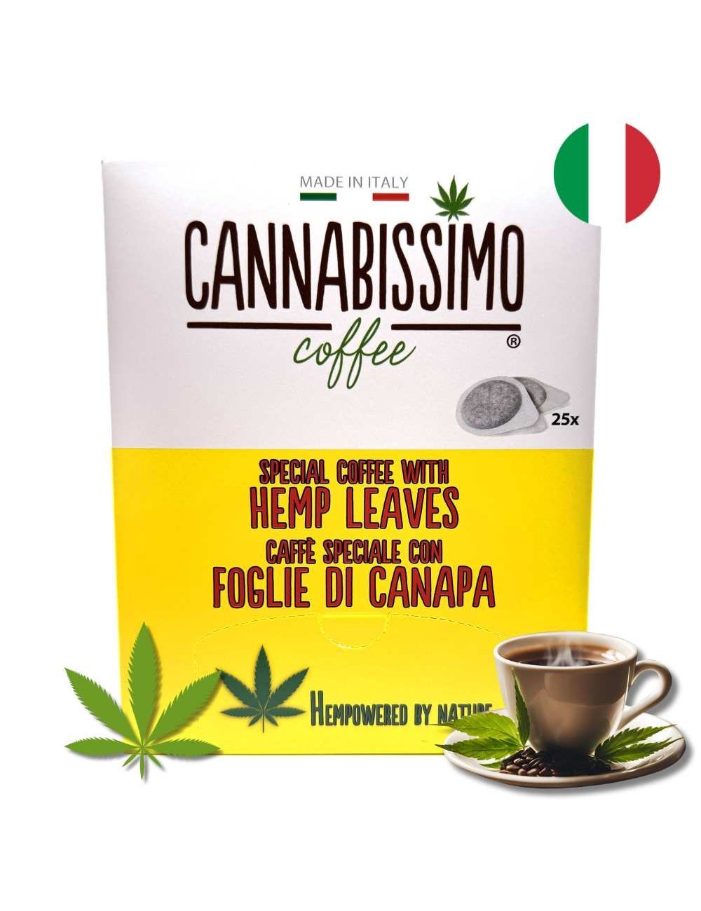 Kenevir Yaprağı Kahve Kapsülleri Cannabissimo - 25 Kapsül