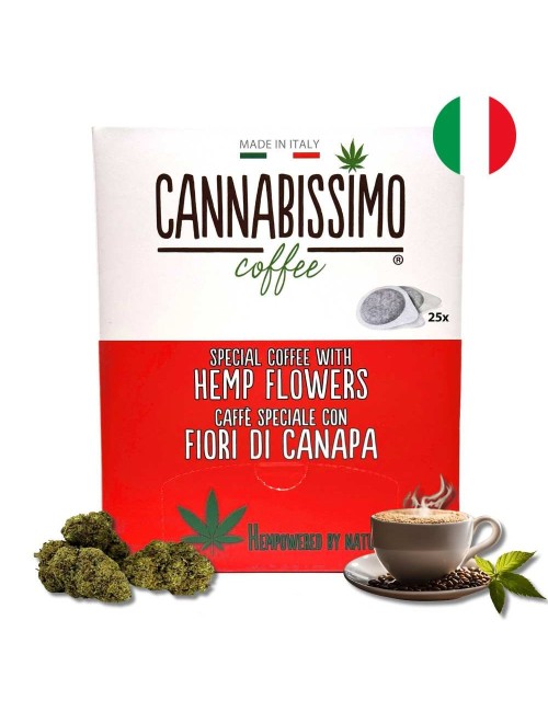 Kenevir Çiçekli Kahve Kapsülleri Cannabissimo - 25 Kapsül