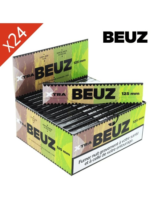 Slim Long Beuz Yapraklar 125mm Kahverengi - 24 Paketli Kutu