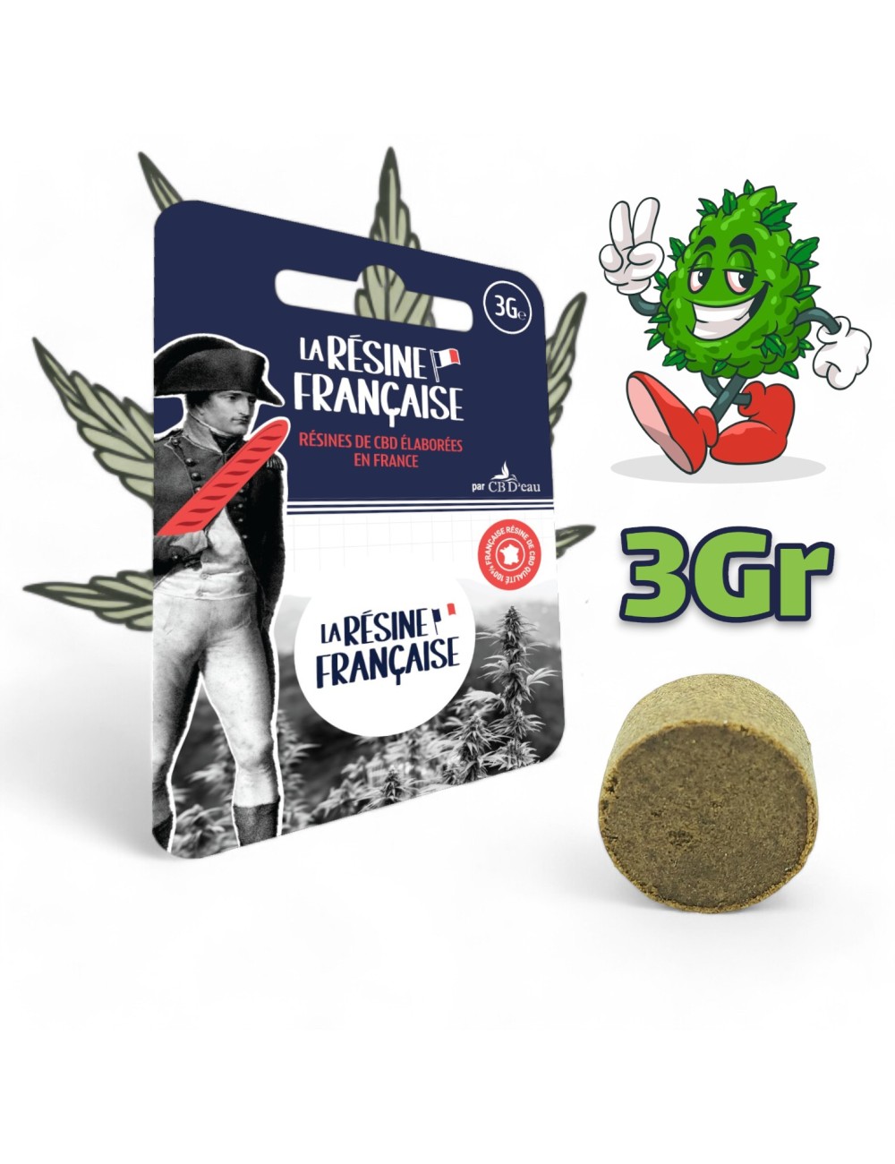 Fransız CBD Reçinesi Amnesia Mousseux 3g - CBD - CBN - 10-OH-HHC