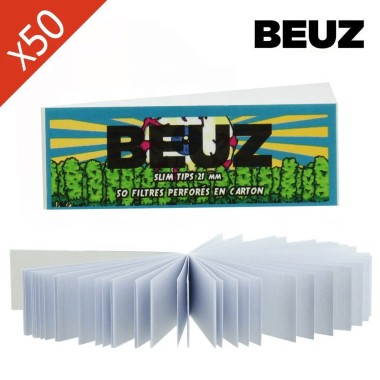 Beuz Slim Tips 21mm Skeleton Filtre - Kutu Başına 50 Adet Kitapçık